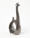William D Scott Giraffe Vase In Metallic