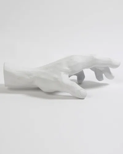 William D Scott Hand Resting Sculpture In Matte White