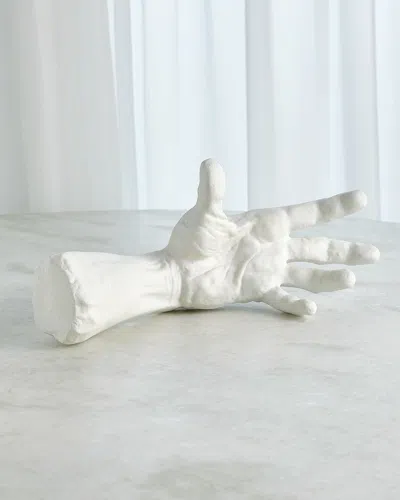 William D Scott Hand Sculpture In Matte White