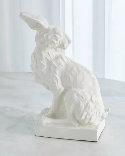 William D Scott Jack Rabbit Sculpture In Matte White
