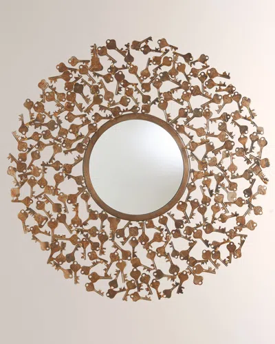 William D Scott Keys To My Heart Small Mirror In Bronze