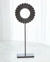 William D Scott Large One Layer Mounted Ring Sculpture In Black