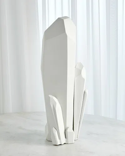 William D Scott Large Stone Sculpture In Matte White