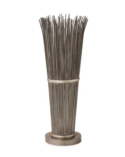William D Scott Large Wire Vase In Natural Iron