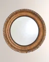 William D Scott Layered Sunburst Wall Mirror In Antique Gold