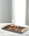 William D Scott Pebble Tray In Bronze Gold