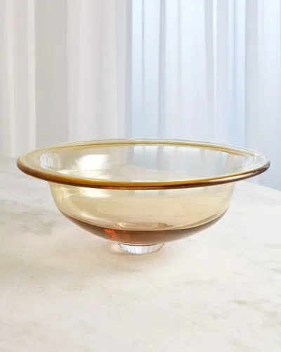 William D Scott Perfect Compote - Large In Amber
