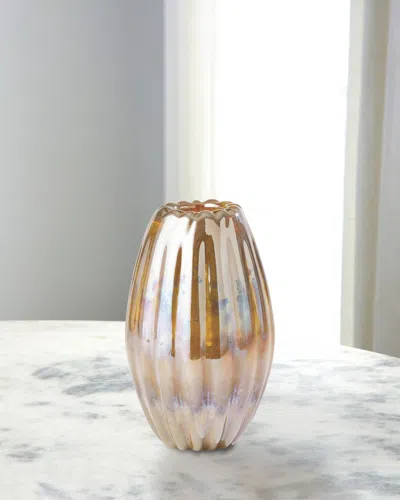 William D Scott Ribbed Vase - Large