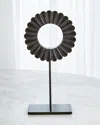 William D Scott Small One Layer Mounted Ring Sculpture In Black