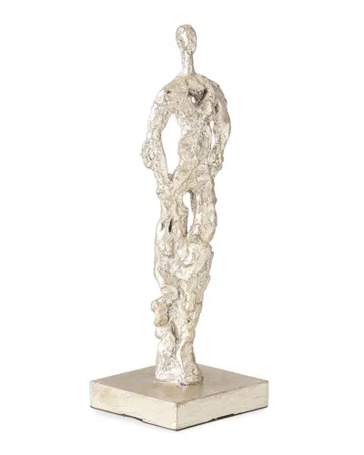 William D Scott Solitaire Man Sculpture In Silver