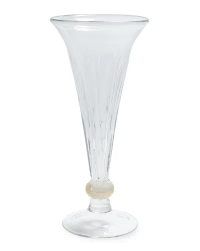 William D Scott Trumpet Vase - Large In Clear