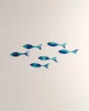 William D Scott Wall Fish Decor, Set Of 6 In Blue