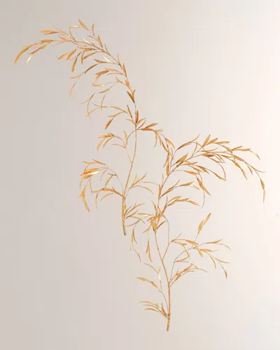 William D Scott Weeping Willow Wall Decor, Set Of 2 In Gold Leaf