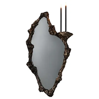 Pre-owned William Guillon Beautiful People Iv Mirror In Stainless Steel By  In Gold