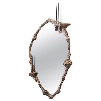 Pre-owned William Guillon Beautiful People Vii Mirror In Polished Stainless Steel By  In Gold