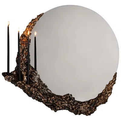 Pre-owned William Guillon Beautiful People Viii Mirror In Polished Stainless Steel By  In Gold