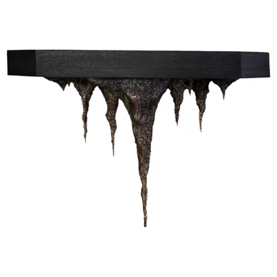 Pre-owned William Guillon Désenchantée Console Table In Cast Bronze By  In Brown