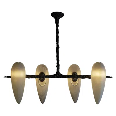 Pre-owned William Guillon Lv-426 Horizontal Pendant In Patinated Cast Bronze By  In Gold