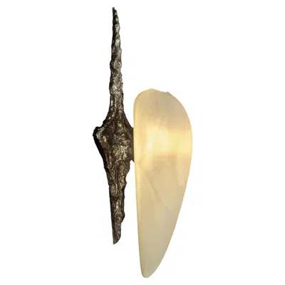 Pre-owned William Guillon Lv-426 Sconce In Patinated Cast Bronze By  In Gold