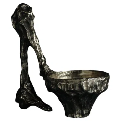 Pre-owned William Guillon Omnia Vanitas Vanité 21 Candelabra In Patinated Cast Bronze By  In Gold