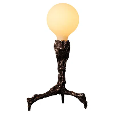 Pre-owned William Guillon Sweet Thing Small Lamp In Patinated Cast Bronze By  In Gold