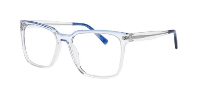 William Morris Carnaby 3 Men's Glasses, Clear, Size 55 In Blue