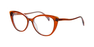 William Morris Fern 5022 Women's Glasses Brown Size 54 - Free Lenses - Blue Light Block Available In Orange
