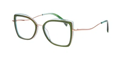 William Morris Gigi 9525 Women's Glasses Green Size 53 - Free Lenses - Blue Light Block Available In Multi