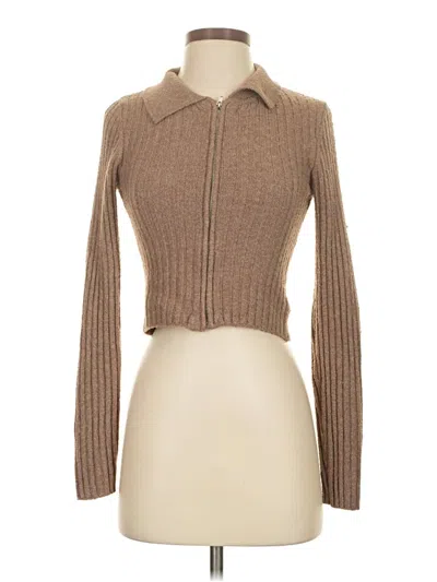 Pre-owned William Rast Cardigan Sweater In Brown