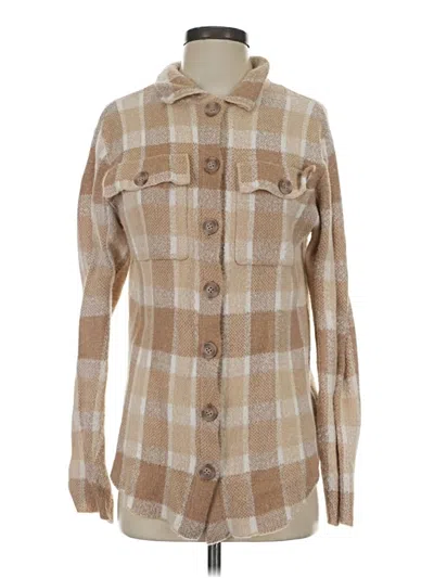 Pre-owned William Rast Cardigan Sweater In Tan