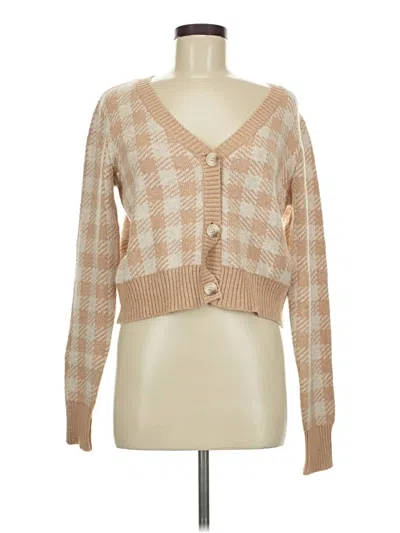 Pre-owned William Rast Cardigan Sweater In Tan