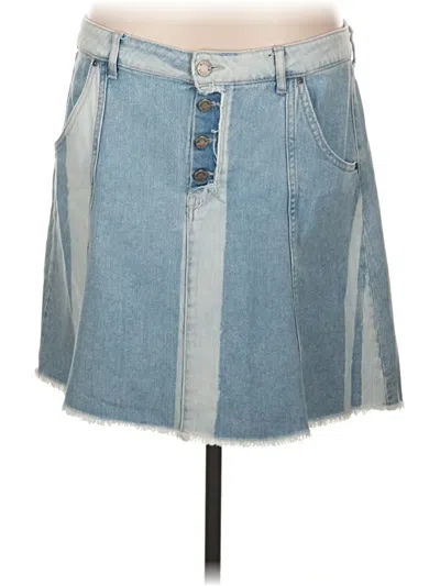 Pre-owned William Rast Denim Skirt In Blue