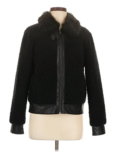 Pre-owned William Rast Fleece Jacket In Black