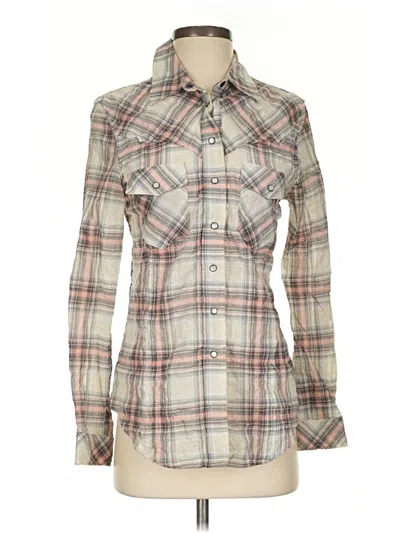 Pre-owned William Rast For Target Long Sleeve Button Down Shirt In White