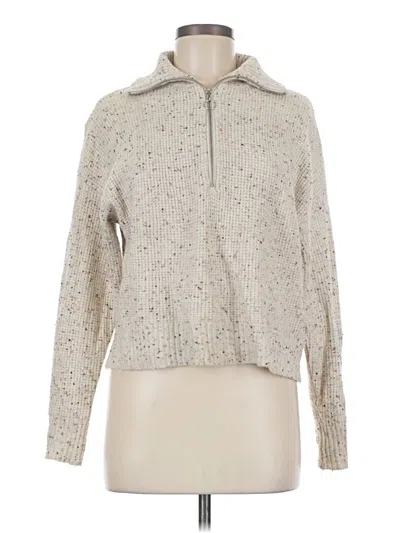 Pre-owned William Rast Pullover Sweater In Silver