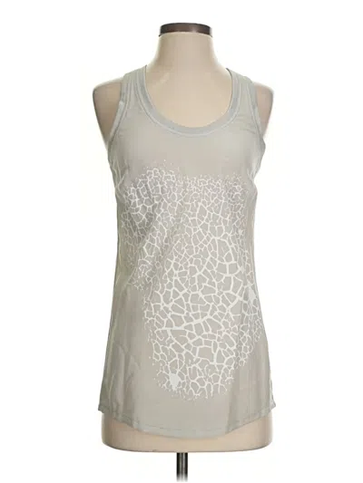 Pre-owned William Rast Sleeveless Silk Top Silver Halter Neckline Tops