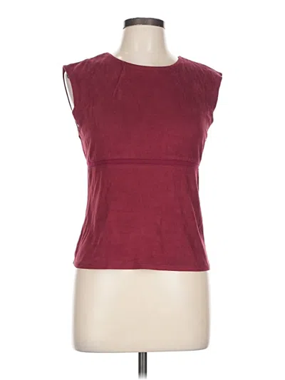 Pre-owned William Rast Sleeveless Top Burgundy Boatneck Tops