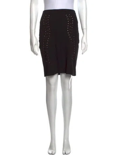 Pre-owned William Rast Studded Accents Mini Skirt In Black