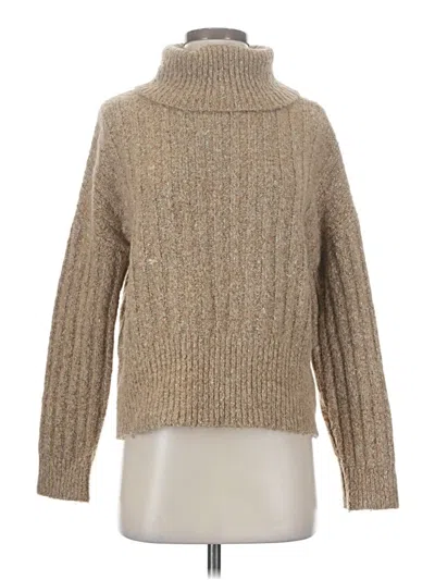 Pre-owned William Rast Turtleneck Sweater In Brown