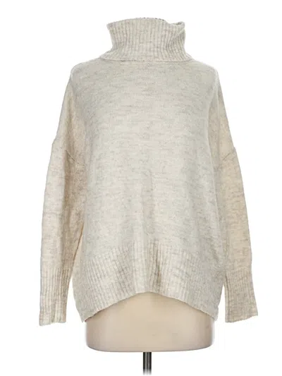 Pre-owned William Rast Turtleneck Sweater In Silver