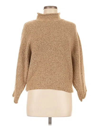 Pre-owned William Rast Turtleneck Sweater In Tan
