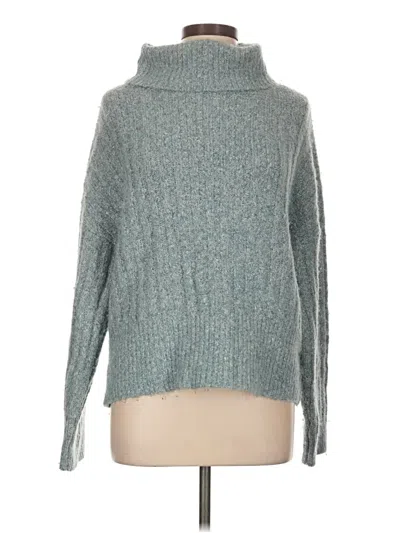 Pre-owned William Rast Turtleneck Sweater In Teal