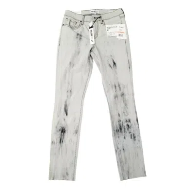 William Rast Women's Washed Mid Rise Skinny Jeans In Gray In Grey