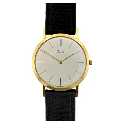 Pre-owned William Ruser Ultra-thin Dress Watch 18k "ruser Of Beverly Hills" Circa 1950-60's In Multi
