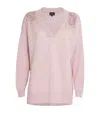 William Sharp Cashmere Crystal-embellished Aria Sweater In Animal Print