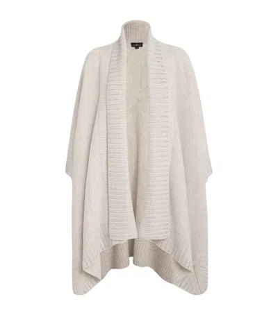 William Sharp Cashmere Crystal-embellished Cape In Grey