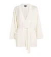 William Sharp Cashmere Crystal-embellished Cardigan In White