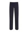 William Sharp Cashmere Crystal-embellished Sweatpants In Blue