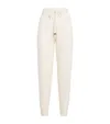 William Sharp Cashmere Crystal-embellished Sweatpants In White