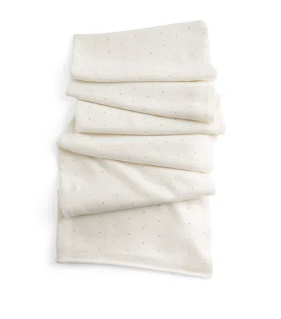 William Sharp Cashmere Crystal-embellished Scarf In Gray
